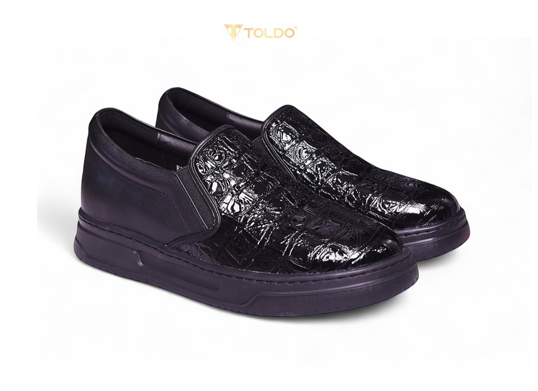 Giày cao 8cm slip da thật siêu nhẹ 14
